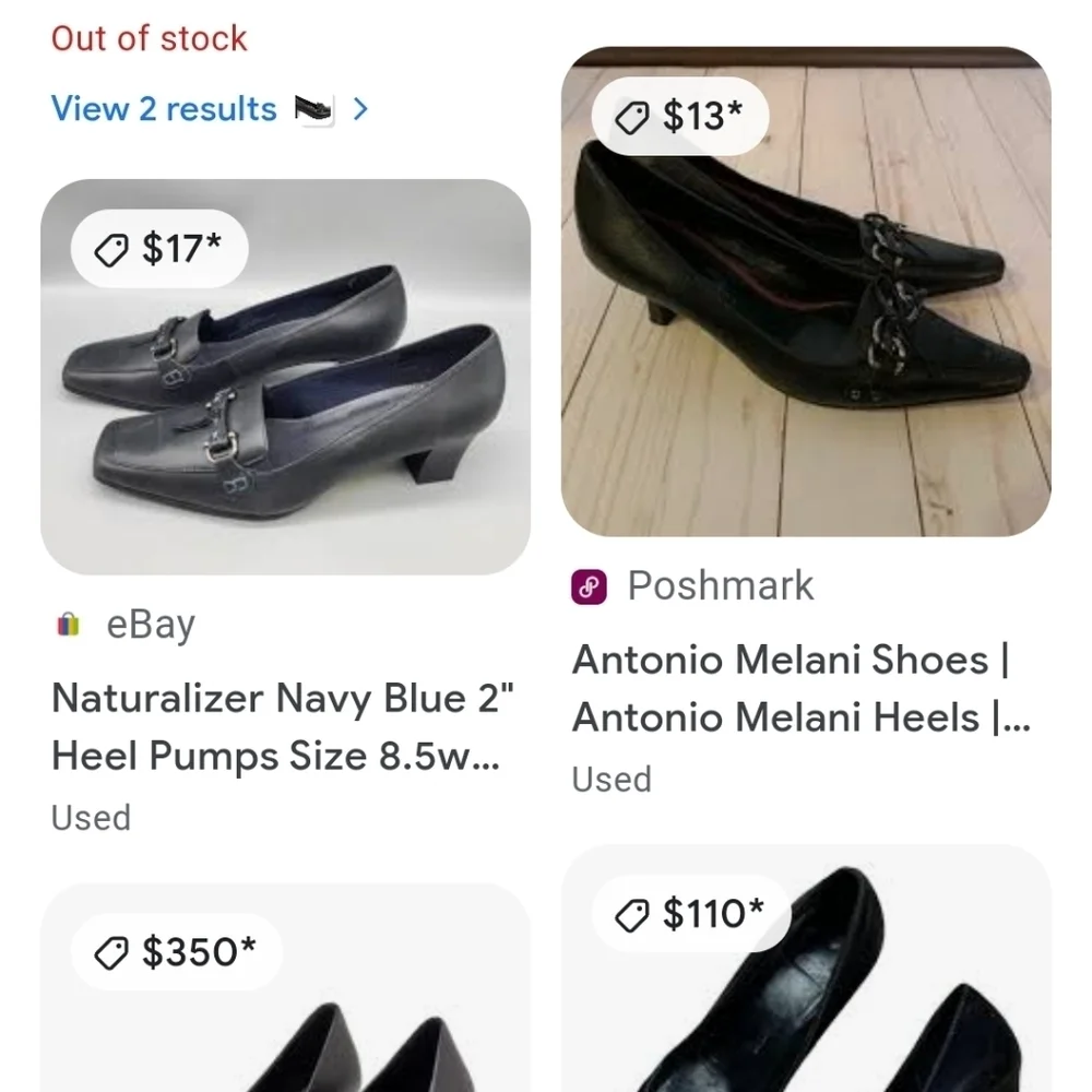 NATURALIZER Heel Shoes Women's 8½ - Picture 4 of 9